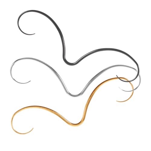 DEARMAMY 3 Stück Edelstahl Septum Piercing Nasenringe mit Einzigartigem Schnurrbart Design Glatt Verarbeitet Hautfreundlich Einfach Anzuwenden für Männer und Frauen Stilvolle von DEARMAMY
