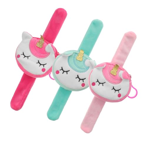DEARMAMY 3 Stück Einhorn Slap Armbänder mit Münzfach Weiche Handgelenk Tasche Multifunktionale Geldbörse für Jungen und Mädchen Leicht Robust als Partygeschenk oder Spielpreis DEARMAMY 3 Stück Einhorn Slap Armbänder mit Münzfach Weiche Handgelenk Tasche Multifunktionale Geldbörse für Jungen und Mädchen Leicht Robust als Partygeschenk oder Spielpreis von DEARMAMY