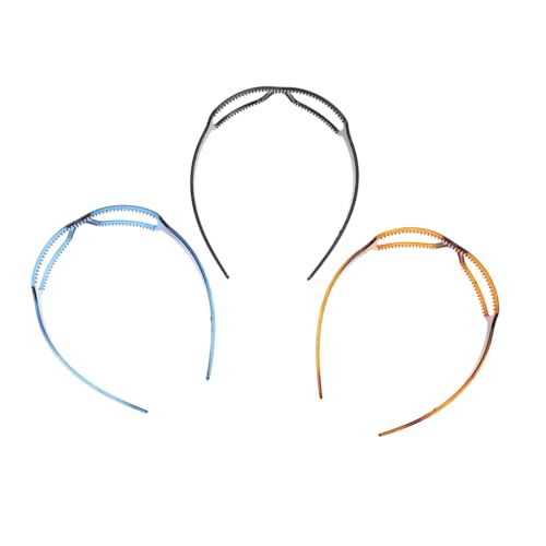 DEARMAMY 3stücke Pack Damen Stirnbänder Mit Brillen-design Kopfbedeckung Haaraccessoires Aus Pc Für Alltag Party Hochzeit Frisuren Fixierung Und Dekoration von DEARMAMY