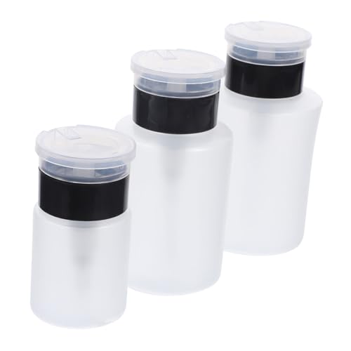 DEARMAMY 3stücke Pumpflaschenspender Für Nagellackentferner Leere Make-up Entferner Flaschen Nachfüllbare Lagerung Für Kosmetiktasche Und Badezimmerschrank von DEARMAMY