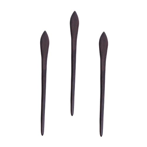 DEARMAMY 3stücke Haar Stick Aus Holz Haarnadel Retro Haar Ornament Holz Kopfschmuck Für Frauen Mädchen Essstäbchen Design Langlebig Und Leicht von DEARMAMY