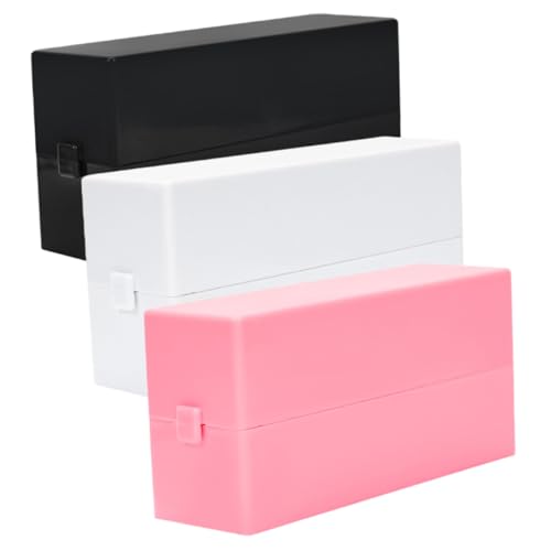DEARMAMY 3 Stück Schleifkopf Aufbewahrungsbox Nagelfräser Aufbewahrungsbox Maniküre Zubehör Organizer Koffer für Nagelbohrer Fall Schleifer Filer Organizer für Nagelbohrer Bohrerhalter Abs von DEARMAMY