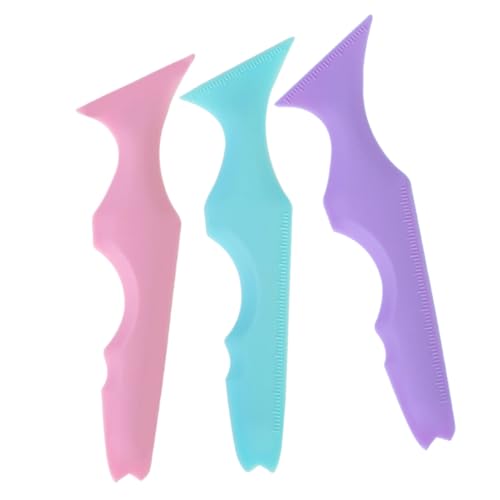 DEARMAMY 3 Stück Schönheitshilfe Schablonen machen Braue Mascara- -Tool Eyeliner -Schablonen Lippenstift-Make-up-Tool Silikon-Eyeliner-Hilfe Schönheit aus Silikon von DEARMAMY