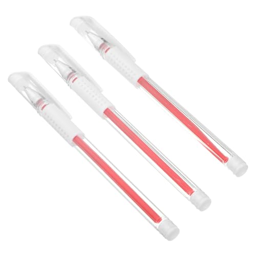 DEARMAMY 3 Stück Stift für die Augenbrauenkartierung eyebrow pencil augenbrauen stift Augenbrauenstift Professional Wasserdicht Tattoo-Hautmarkierungsstift augenbrauen mapping Plastik rot von DEARMAMY