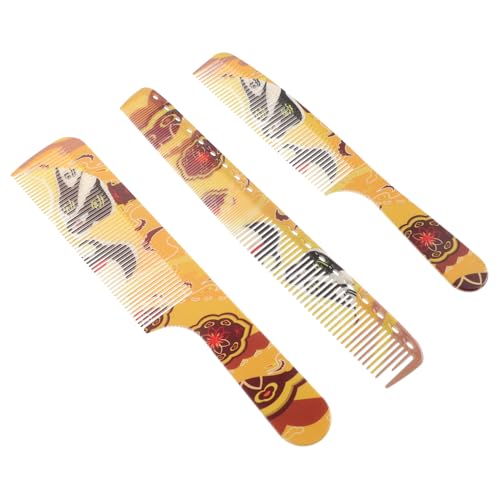 DEARMAMY 3 Stück Teiliges Haarkamm Präzise Frisurenkämme für Männer Tragbar und Leicht für Zuhause und Reisen zu Allen Haartypen von DEARMAMY