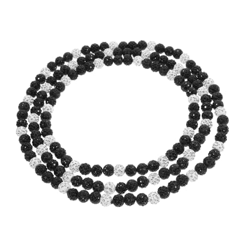 DEARMAMY 3 Stück Teiliges Herren mit Funkelnden Rhinestone Perlen Beaded Neck Jewelry und Eleganter Halsschmuck für von DEARMAMY