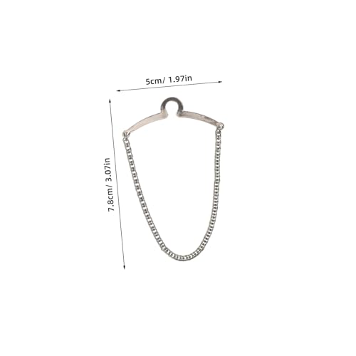 DEARMAMY 3 Stück Teiliges Kupfer Krawattenketten U Form Clips für Herren Business Anzug Hemd Hochzeit Krawattenzubehör Metall Krawattenpinclips Langlebig und Sicher von DEARMAMY