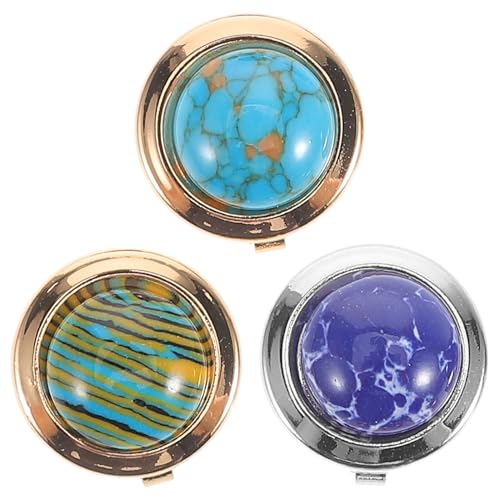 DEARMAMY 3 Stück Teiliges Manschettenknöpfe für Herren Legierungs Knöpfe für Hemden Hochzeits und Business Anlässe Stilvolle Diy Optionen für Anzüge und Mäntel von DEARMAMY