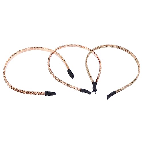 DEARMAMY 3 Stück Teiliges Vintage Haarschmuck Alloy Kette Haarreifen für Damen für Hochzeiten Partys und Besondere Anlässe von DEARMAMY