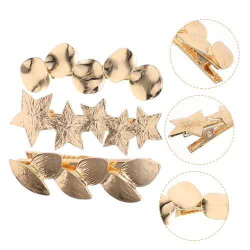 DEARMAMY 3 Stück Vintage Haarklammern Goldfarbene Baumblatt Haarspangen für Damen Retro Haarschmuck Stilvolle Haarclips für Dünnes Haar Alltag Party Hochzeit von DEARMAMY
