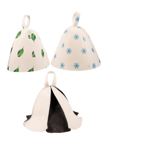 DEARMAMY 3stücke Filz Sauna Hut Atmungsaktiv Wiederverwendbar Für Damen Haushalt Sauna Zubehör Badekappen Duschhüte Wasser Absorbierend Leicht Tragbar DEARMAMY 3stücke Filz Sauna Hut Atmungsaktiv Wiederverwendbar Für Damen Haushalt Sauna Zubehör Badekappen Duschhüte Wasser Absorbierend Leicht Tragbar von DEARMAMY