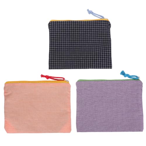 DEARMAMY 3stücke Kosmetik Tasche Mit Reißverschluss Make-up Organizer Tasche Kleine Make-up Für Damen Tragbarer Kulturbeutel Make-up Beutel Für Reisen Und Täglichen Gebrauch von DEARMAMY