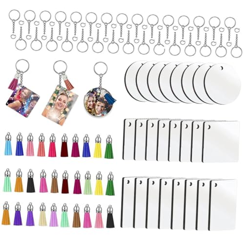 DEARMAMY 30sätze DIY Sublimations Schlüsselanhänger Rohlinge Wärmebedruckte Schlüsselanhänger Multifunktionsschlüsselanhänger Für Bastelarbeiten Und DIY-zubehör DEARMAMY 30sätze DIY Sublimations Schlüsselanhänger Rohlinge Wärmebedruckte Schlüsselanhänger Multifunktionsschlüsselanhänger Für Bastelarbeiten Und DIY-zubehör von DEARMAMY