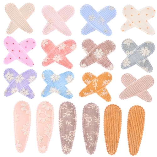 DEARMAMY 30stücke Süße Haarspangen Kleine Haarspangen Dekorative Haarschmuck Für Kleine Mädchen Aus Stoff von DEARMAMY