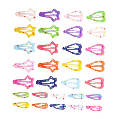 DEARMAMY 30stücke Haarspangen Für Mädchen Nette Haar Clips Snap Haarnadeln Haarschmuck Für Mädchen Haar Styling Werkzeuge Leicht Und Bequem von DEARMAMY