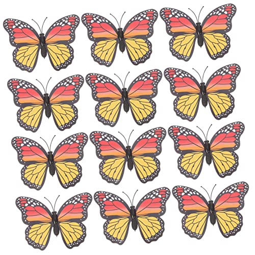 DEARMAMY 36 Stück Schmetterlings Haarklammern für Mädchen Glitzernde Haarspangen als Halloween Haarschmuck für Partys Cosplay und Besondere Anlässe von DEARMAMY