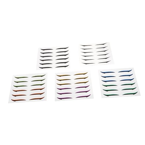 DEARMAMY 36Paare Glitzer Eyeliner Aufkleber Wiederverwendbare Doppelte Augenlid Klebebänder für Make Up Tools Unsichtbare Augenleitungsstreifen Einfach Anzuwenden von DEARMAMY