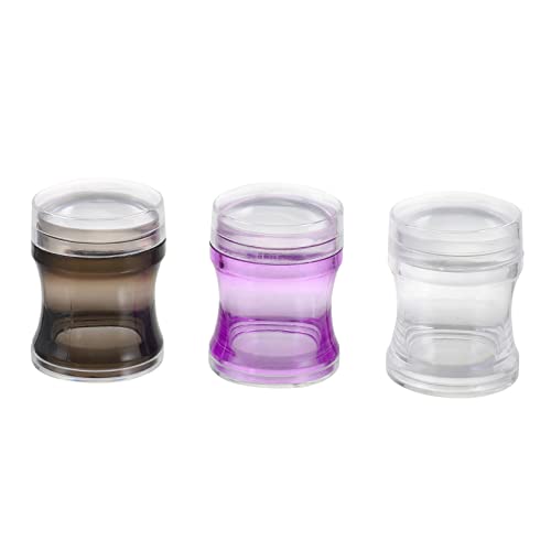 DEARMAMY 3Sätze Nail Stamper aus Silikon Manicure Stempel Schaber Kreative Nageldesigns für Diy-nägel und Schönheitssalons Einfache Handhabung von DEARMAMY