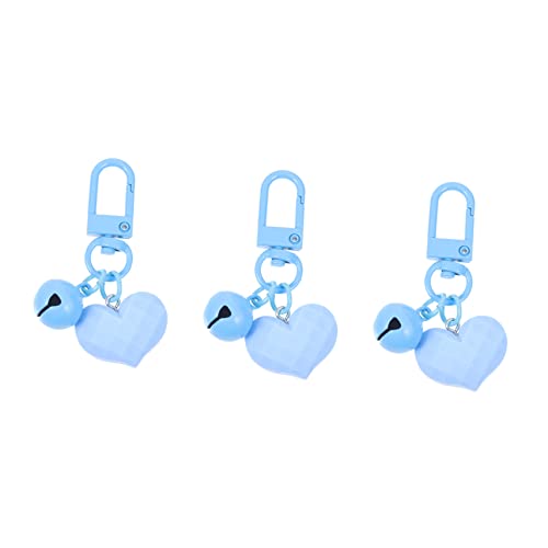 DEARMAMY 3St Anhänger Taschendekoration Schlüsselbund Schlüsselringe car Keychain car Key Chain schlusselanheger schlüsselkette Slice Tasche Zubehör Tasche hängende Dekoration Metall Blue von DEARMAMY