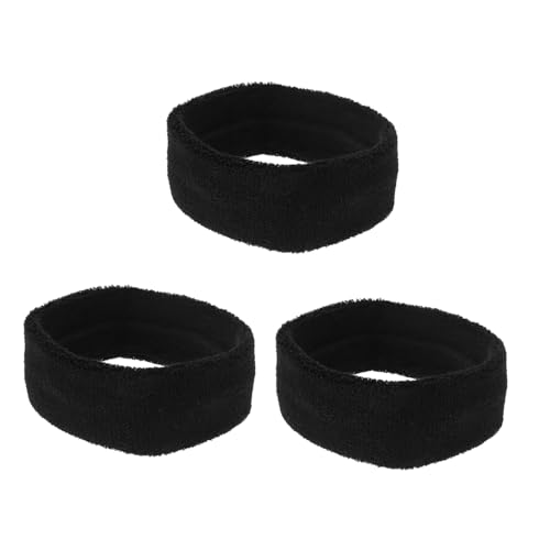 DEARMAMY Modische Workout-stirnbänder 3er-pack Für Frauen Elastische Bequeme Haarbänder Für Yoga Laufen Basketball Fitness von DEARMAMY
