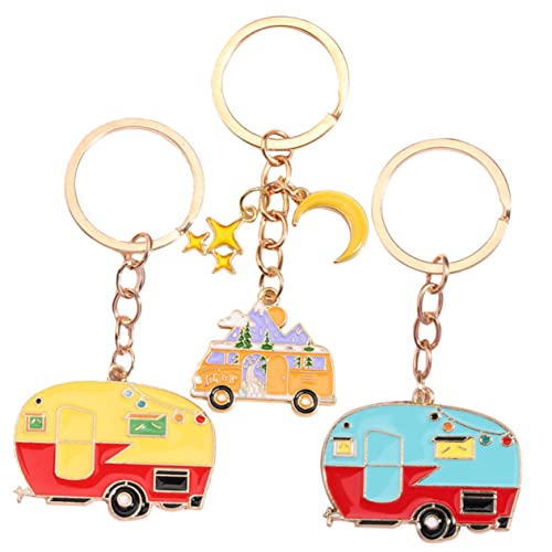 DEARMAMY 3St Taschenanhänger Gürtel Schlüsselanhängerringe Kofferanhänger Körperkette Schlüsselbrett Key Chain autodeko Camping Schlüsselanhänger Schlüsselanhänger-Ornament Metall von DEARMAMY