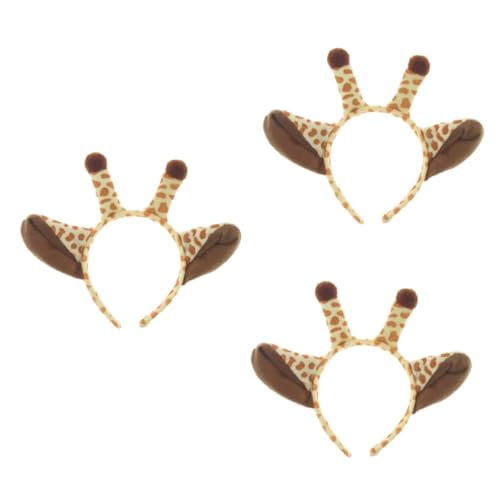 DEARMAMY 3St kinderkleidung kleidung kinder Tier-Verkleidung igelkostümkinder kapuzenpullover Giraffen-Stirnband Haloween-Kopfbügel Giraffen-Haarband Tier-Stirnband tierische stirnbänder von DEARMAMY
