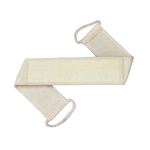 DEARMAMY 3stücke Luffa-badetuch Rückenschrubber Peeling Natürlicher Luffa-badebürste Rückziehstreifen Massage-schrubber Für Körperpeeling Beige von DEARMAMY