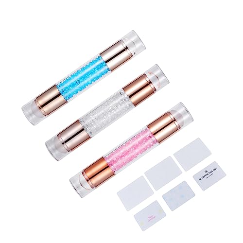 DEARMAMY 3Stücke Teiliges Nagelstempel Doppelseitiger Stempel Für DIY Nageldesign Für Maniküre Und Nagelkunst DEARMAMY 3Stücke Teiliges Nagelstempel Doppelseitiger Stempel Für DIY Nageldesign Für Maniküre Und Nagelkunst von DEARMAMY