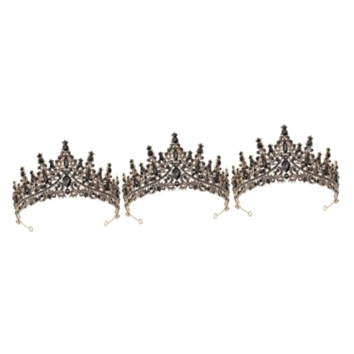 DEARMAMY 3stücke Vintage Schwarze Krone Mit Glitzer-rhinestones Barock Für Hochzeiten Partys Und Besondere Anlässe Elegantes Haarschmuck-accessoire Für Frauen Und Mädchen DEARMAMY 3stücke Vintage Schwarze Krone Mit Glitzer-rhinestones Barock Für Hochzeiten Partys Und Besondere Anlässe Elegantes Haarschmuck-accessoire Für Frauen Und Mädchen von DEARMAMY