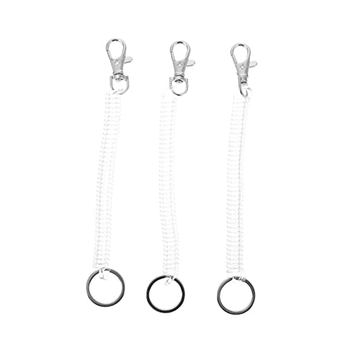 DEARMAMY Schlüsselringe mit Federspirale 3 Stück Einziehbarer Schlüsselring für Jedes Alter Bequem DEARMAMY Schlüsselringe mit Federspirale 3 Stück Einziehbarer Schlüsselring für Jedes Alter Bequem von DEARMAMY