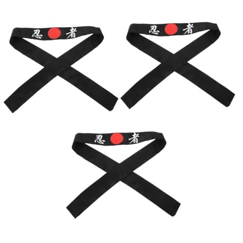 DEARMAMY 3st -stirnband Hachimaki Ninja-stirnband Karate-trainingsstirnband Sushi-kostüm Karate-stirnband Stirnband Im Japanischen Stil Japanisches Kopftuch Baumwolle von DEARMAMY