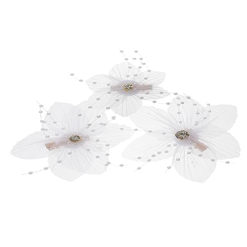 DEARMAMY 3stücke Blumen-haarspangen Für Damen Und Mädchen Teiliges Mit Künstlichen Perlen Und Stoffblumen Für Hochzeiten Und Partys Leicht Und Tragbar DEARMAMY 3stücke Blumen-haarspangen Für Damen Und Mädchen Teiliges Mit Künstlichen Perlen Und Stoffblumen Für Hochzeiten Und Partys Leicht Und Tragbar von DEARMAMY