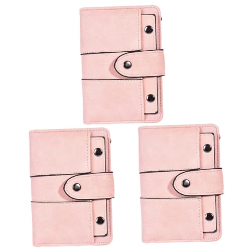 DEARMAMY 3stücke Damen Handtasche Modisches Kurzes Portemonnaie Mit Vielen Kartenfächern Praktisches Kompaktes Design Hochwertiges Pu-Material Sicher Durch Schnalle Und Reißverschluss von DEARMAMY