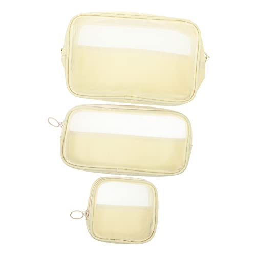 DEARMAMY 3stücke Kosmetiktasche Mit Reißverschlüssen Reise-schminktasche Schminkbehälter Für Damen Tragbare Make-up-Organizer-Tasche Kleine Kulturbeutel Zum Schminken Und Reisen von DEARMAMY