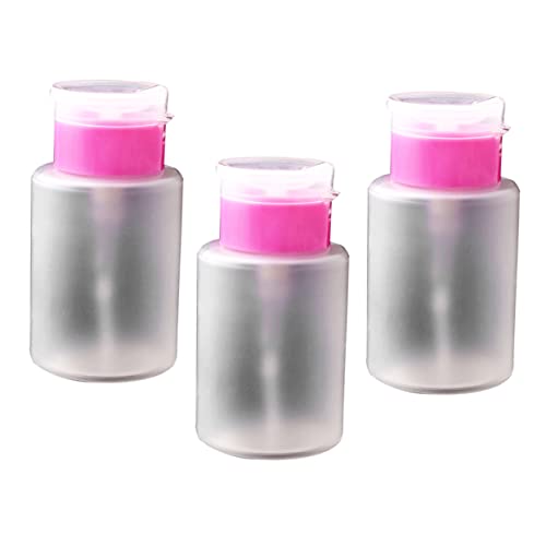 DEARMAMY 3stücke Leere Nagellackentferner Flasche Druck-pumpflasche Für Nagellackentferner Makeup-entferner Wiederverwendbar Für Damen Sicher Und Leicht Zu Handhaben von DEARMAMY