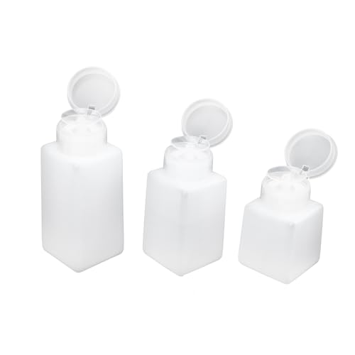 DEARMAMY 3stücke Push-down-flasche Aus Pumpspender Push- Wiederverwendbar Und Einfach Zu Reinigen Für Schminktisch Und Badezimmerablagen Labor Und Küche Geeignet von DEARMAMY