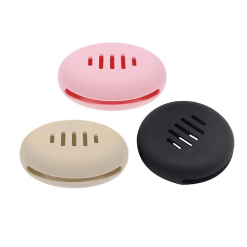 DEARMAMY 3stücke Schminkschwamm-Halter-etui Aus Silikon Make-up-Schwamm-Organizer Leicht Zu Reinigen Kompakt Und Tragbar Für Reisen von DEARMAMY