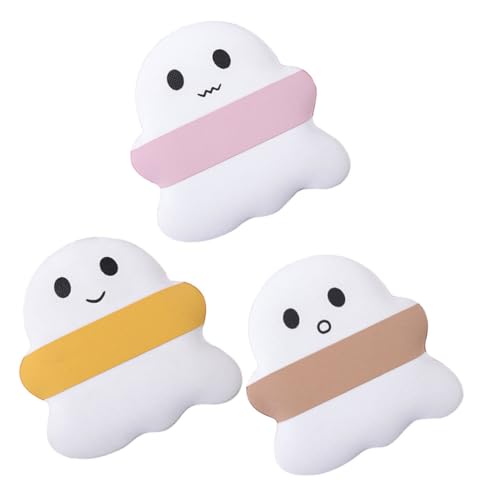 DEARMAMY 3stücke Puderquaste Für Gesichtspuder Süße Puderquaste Für Frauen Make-up-quaste Fingerquaste Für Gesicht Make-up-quasten Für Puder von DEARMAMY