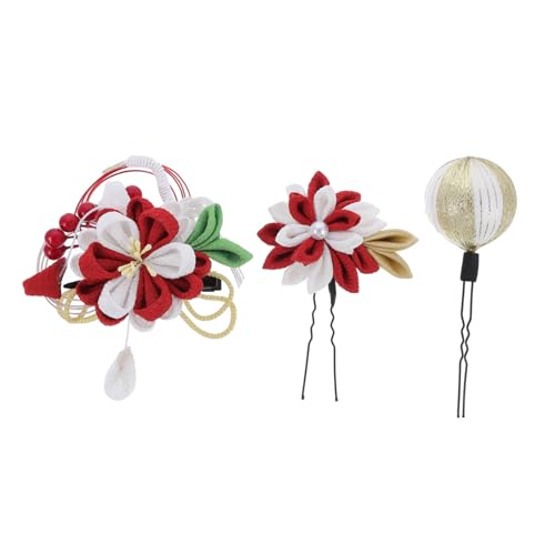DEARMAMY 3stücke Zarte Party Haarspange Mode Haarnadel Mädchen Frauen Haar-accessoire Traditionelle Kopfschmuck von DEARMAMY