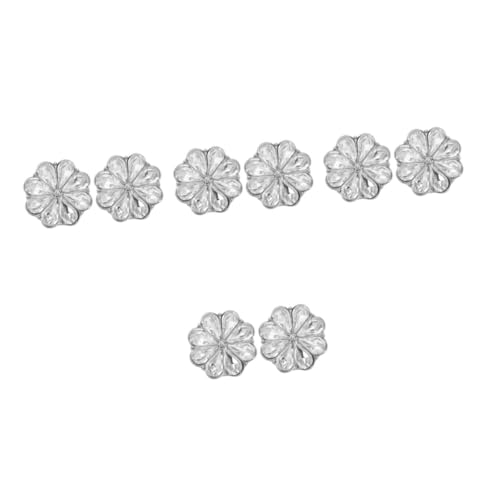 DEARMAMY 4 Paare Blumen-manschettenknöpfe Manschettenknöpfe Für Business-anzüge Manschettenknöpfe in Blumenform Alte Manschettenknöpfe Einheitliche Knöpfe Hemdärmelknopf Strasssteine Silver DEARMAMY 4 Paare Blumen-manschettenknöpfe Manschettenknöpfe Für Business-anzüge Manschettenknöpfe in Blumenform Alte Manschettenknöpfe Einheitliche Knöpfe Hemdärmelknopf Strasssteine Silver von DEARMAMY