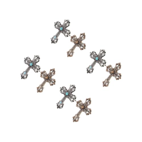 DEARMAMY 4 Sätze Strass-kreuz-brosche Strassnadel Pullover-kettenclips Anstecknadeln Kruzifix-brosche Broschen Für Damen Krawattennadel Strass-brosche Als Schmuck Zinklegierung 2 Stück * 4 DEARMAMY 4 Sätze Strass-kreuz-brosche Strassnadel Pullover-kettenclips Anstecknadeln Kruzifix-brosche Broschen Für Damen Krawattennadel Strass-brosche Als Schmuck Zinklegierung 2 Stück * 4 von DEARMAMY