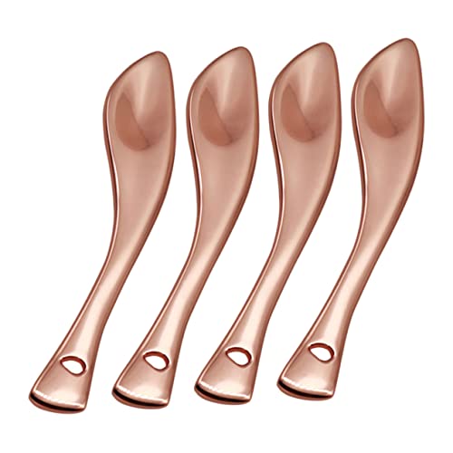 DEARMAMY 4 Stück Augencreme Löffel Kosmetikspatel Löffel Gesichtscreme Löffel Make Up Creme Löffel Maskenlöffel Gesichtscreme Löffel Gesichtscreme Löffel Kosmetiklöffel Mini von DEARMAMY