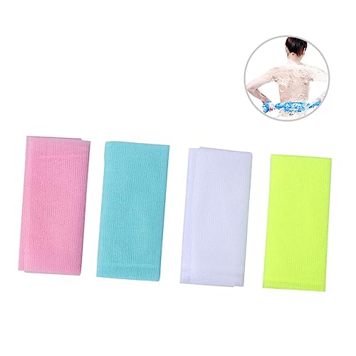 DEARMAMY 4 Stück Badetuch handtücher Peeling-Handtuch Badwaschwerkzeug von DEARMAMY