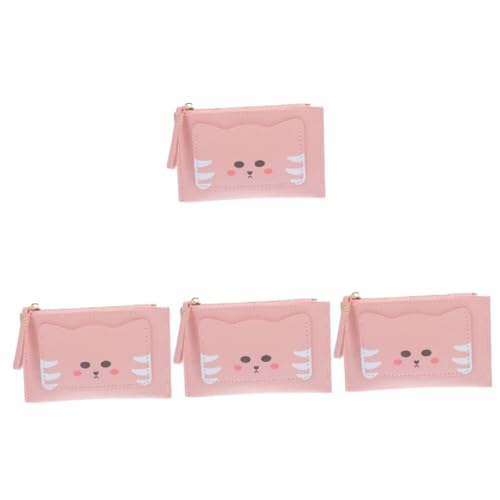 DEARMAMY 4stücke Pu-Leder Geldbörse Für Frauen Mehrzweck Geldbeutel Mit Reißverschluss Und Kartenhalter Für Reisen Arbeit Schule Und Alltag Geschenkidee Für Mädchen Und Damen von DEARMAMY