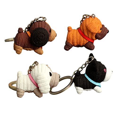 DEARMAMY Schlüsselanhänger Für Hunde 4er-Set Cartoon-Stil Material Für Mode Und Komfort DEARMAMY Schlüsselanhänger Für Hunde 4er-Set Cartoon-Stil Material Für Mode Und Komfort von DEARMAMY