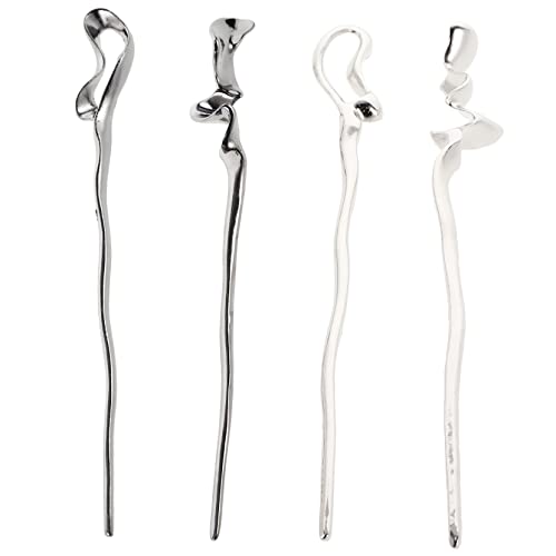 DEARMAMY 4stücke Vintage Haarstäbe Chinesische Haarstäbchen Für Langes Haar Haaraccessoires Für Damen Retro Haar Styling Werkzeug von DEARMAMY