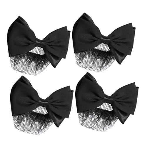 DEARMAMY 4stücke Damen-haarnetze Dutt Und Schleifennetz Haarclips Bequeme Haarnetze Für Partys Und Hochzeiten von DEARMAMY