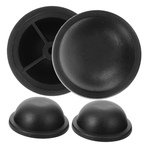 DEARMAMY 4 Stück Gepäckfüße Geldbeutel Nieten Für Taschen Push-up-einsätze Für BHS Handtasche Nieten BH-einsätze Pads Glocke Ersatznieten Für Koffer Taschenzubehör Handtaschen Black Plastik von DEARMAMY