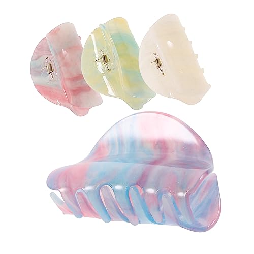 DEARMAMY 4stücke Krallenklammern Haarklammern Acryl Dekorative Haarspangen Für Damen Mädchen Kieferklammern Für Geburtstag Hochzeit Verabredungen von DEARMAMY