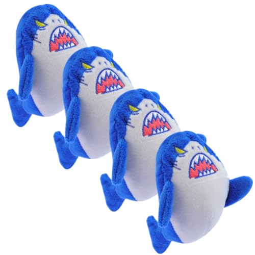 DEARMAMY 4 Stück Hai Schlüsselanhänger Kuscheltier-anhänger Hängender Puppenanhänger Schlüsselanhänger-anhänger Plüschpuppe Zum Aufhängen Hängendes Cartoon-Puppe-anhänger Pp Baumwolle von DEARMAMY